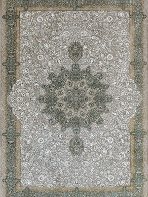 فرش ماشینی 700 شانه گل برجسته طرح طرح کاشان کد 71217-ng