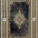فرش ماشینی 700 شانه طرح مدرن - فرش 700 شانه طرح مدرن رنگ طوسی - تصویر شماره 5